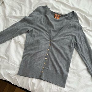 Tory Burch Grey Cardigan